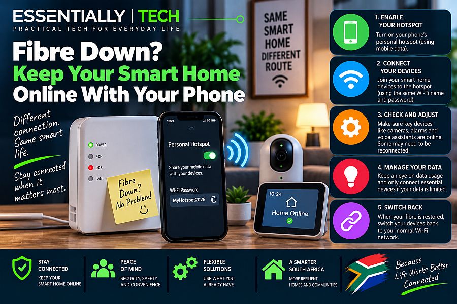Keep Your Smart Home Online With Your Phone